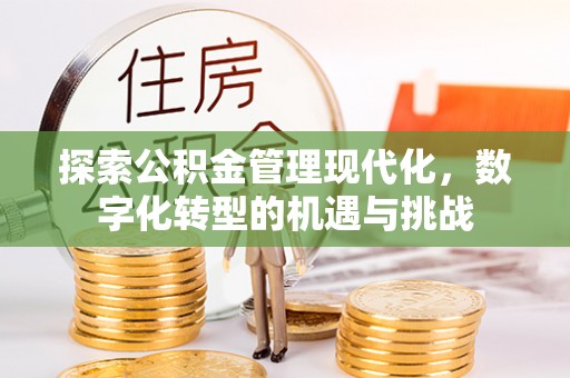 石楼探索公积金管理现代化，数字化转型的机遇与挑战