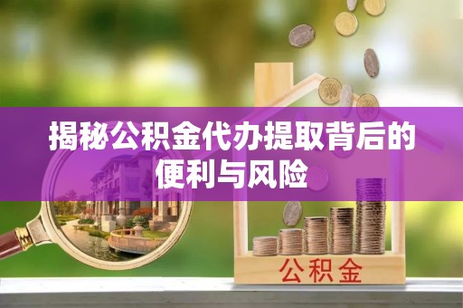 石楼揭秘公积金代办提取背后的便利与风险
