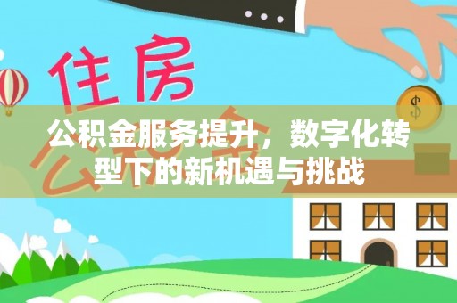 石楼公积金服务提升，数字化转型下的新机遇与挑战