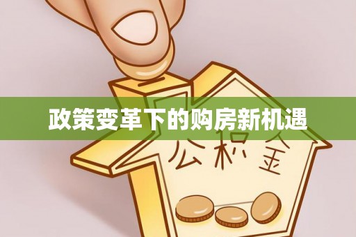 石楼政策变革下的购房新机遇
