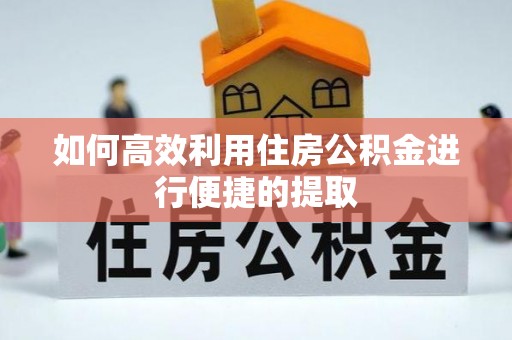 石楼如何高效利用住房公积金进行便捷的提取