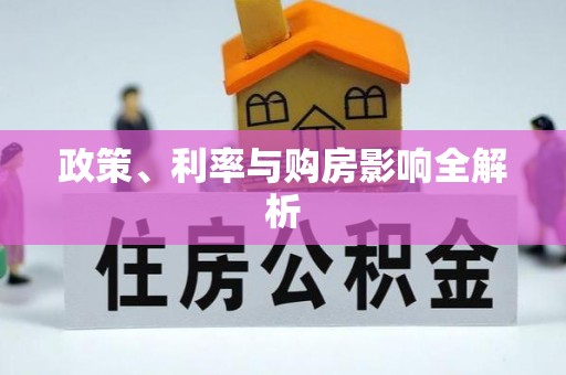 石楼政策、利率与购房影响全解析