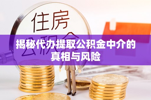 石楼揭秘代办提取公积金中介的真相与风险